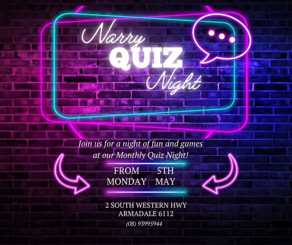 Join us for a night of fun and games at our Monthly Quiz Night