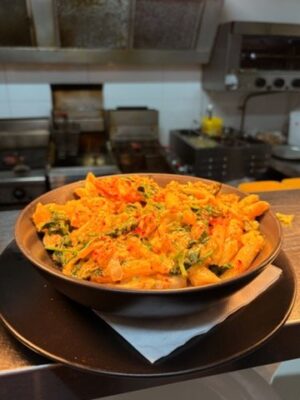 Creamy Chicken and Roasted Pumpkin Penne